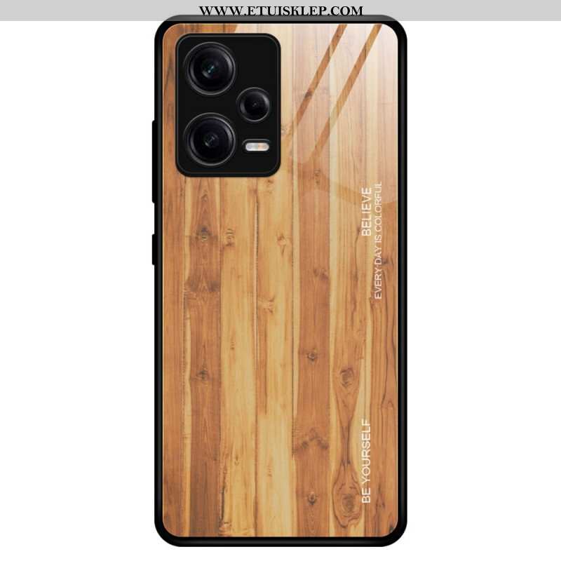 Etui do Poco X5 Pro 5G Szkło Hartowane W Stylu Drewna